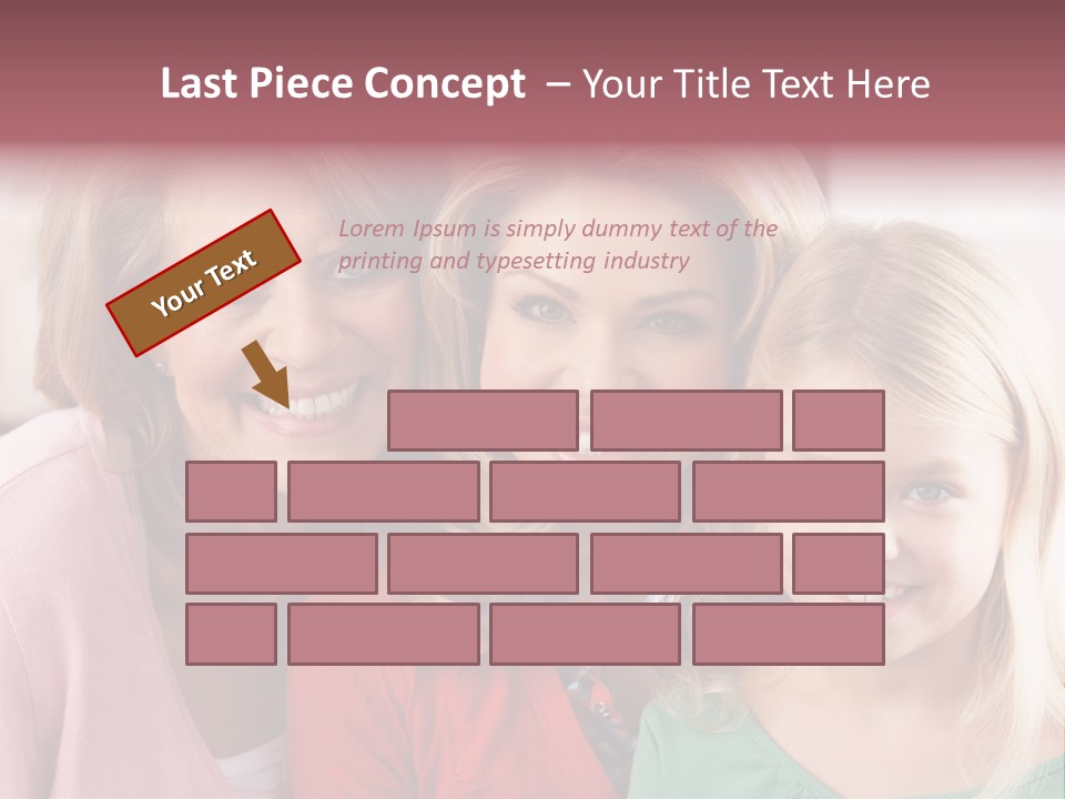 Grandmother Mother And Daughter PowerPoint Template