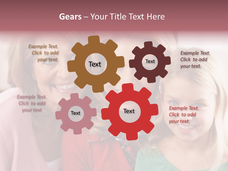 Grandmother Mother And Daughter PowerPoint Template