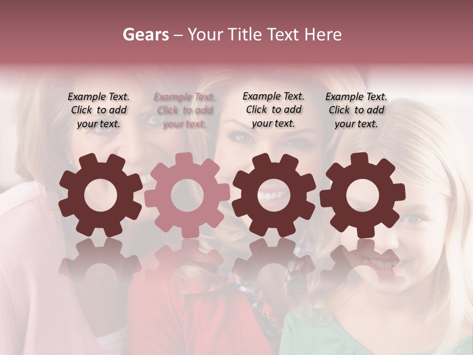 Grandmother Mother And Daughter PowerPoint Template