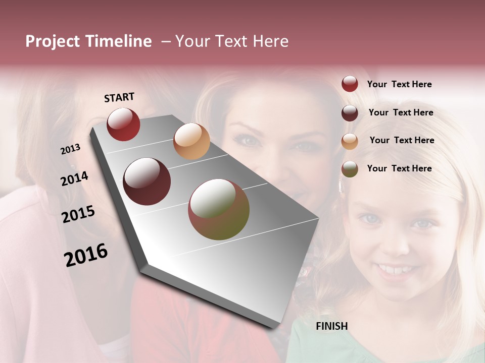 Grandmother Mother And Daughter PowerPoint Template
