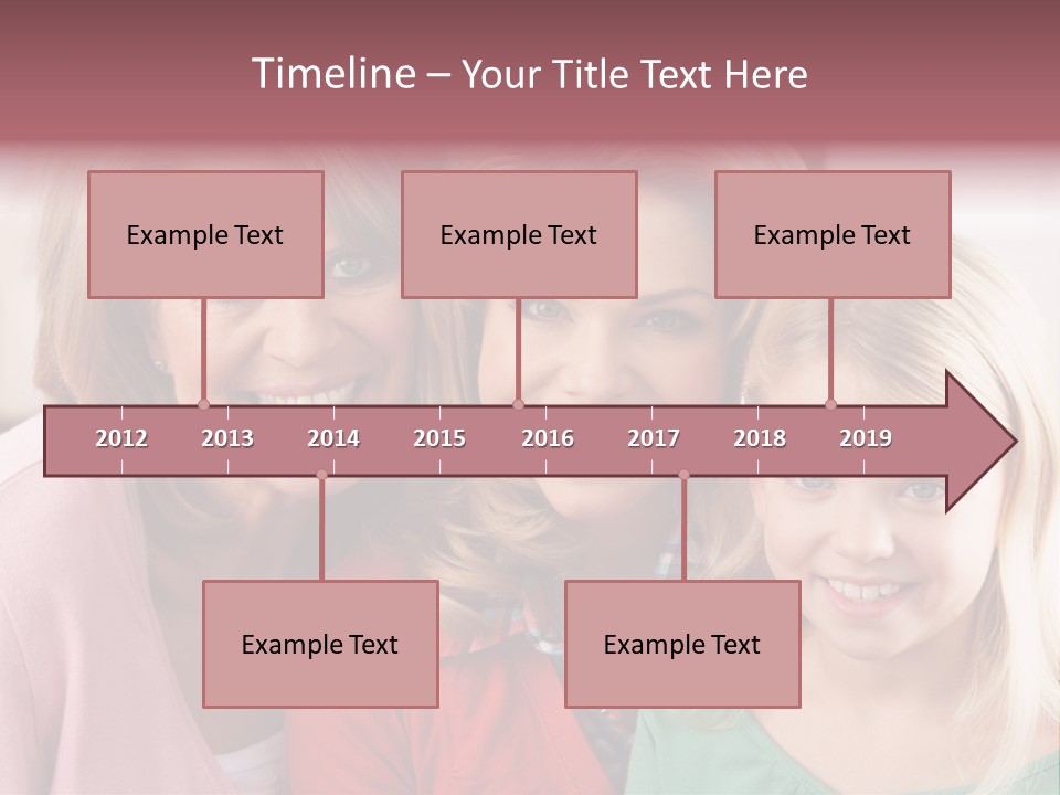 Grandmother Mother And Daughter PowerPoint Template