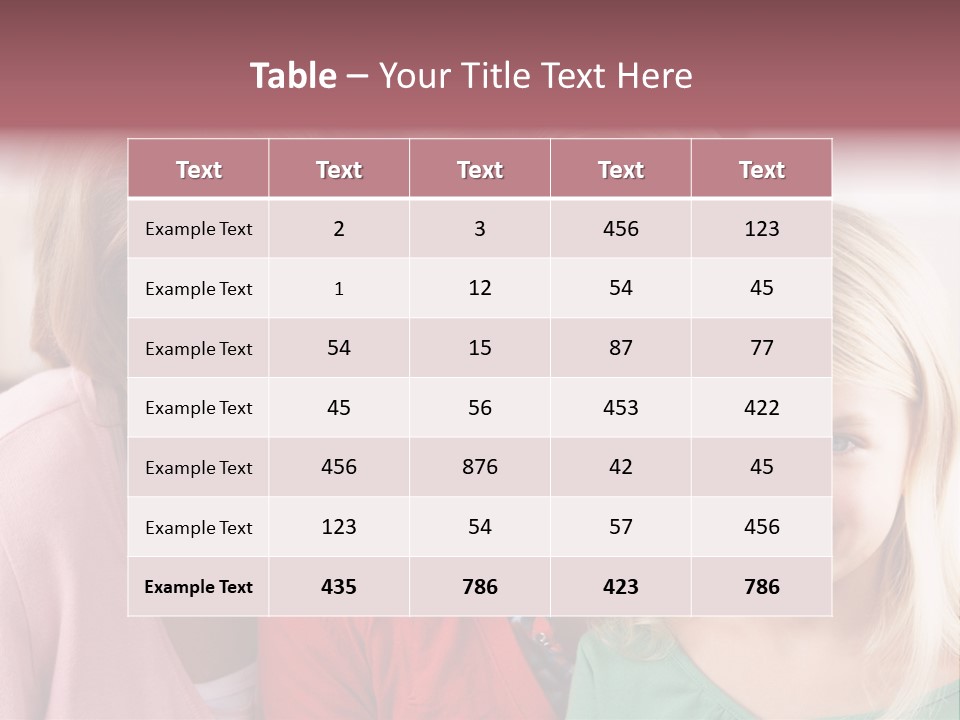 Grandmother Mother And Daughter PowerPoint Template