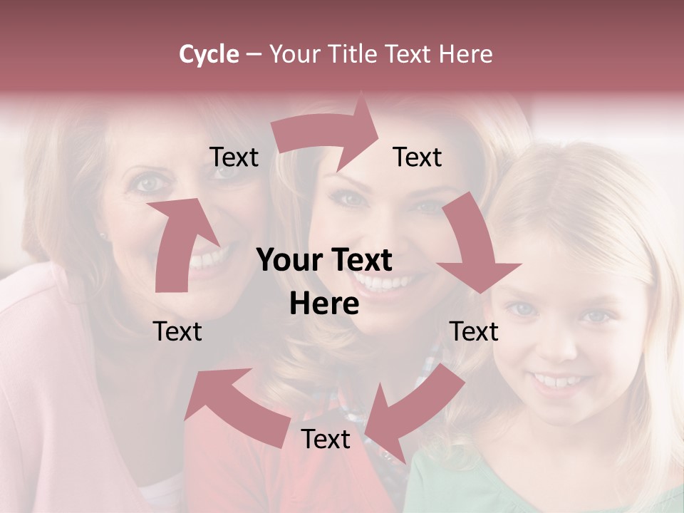Grandmother Mother And Daughter PowerPoint Template