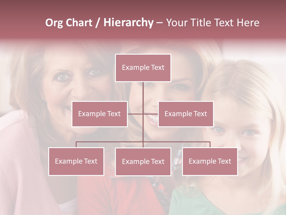 Grandmother Mother And Daughter PowerPoint Template
