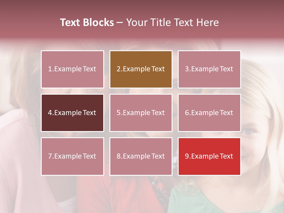 Grandmother Mother And Daughter PowerPoint Template