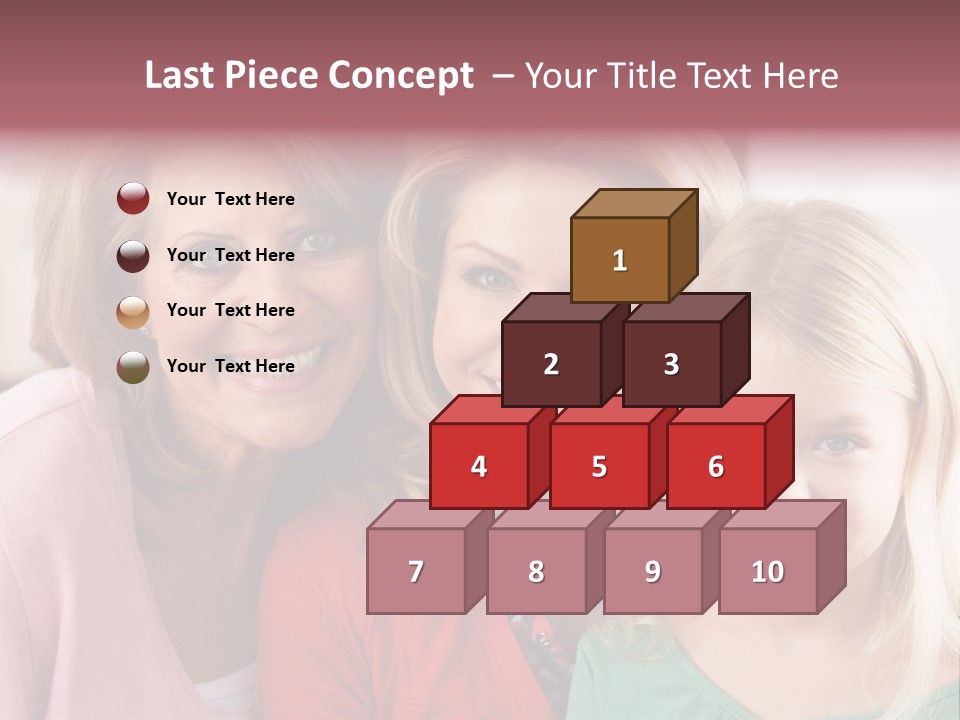 Grandmother Mother And Daughter PowerPoint Template