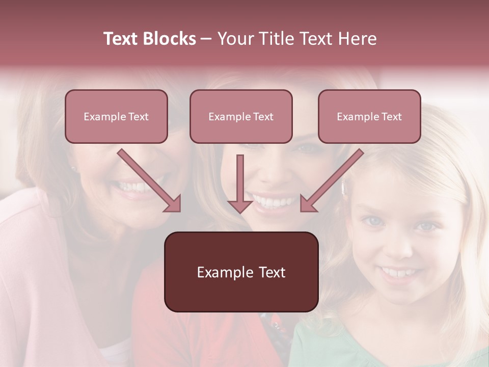 Grandmother Mother And Daughter PowerPoint Template