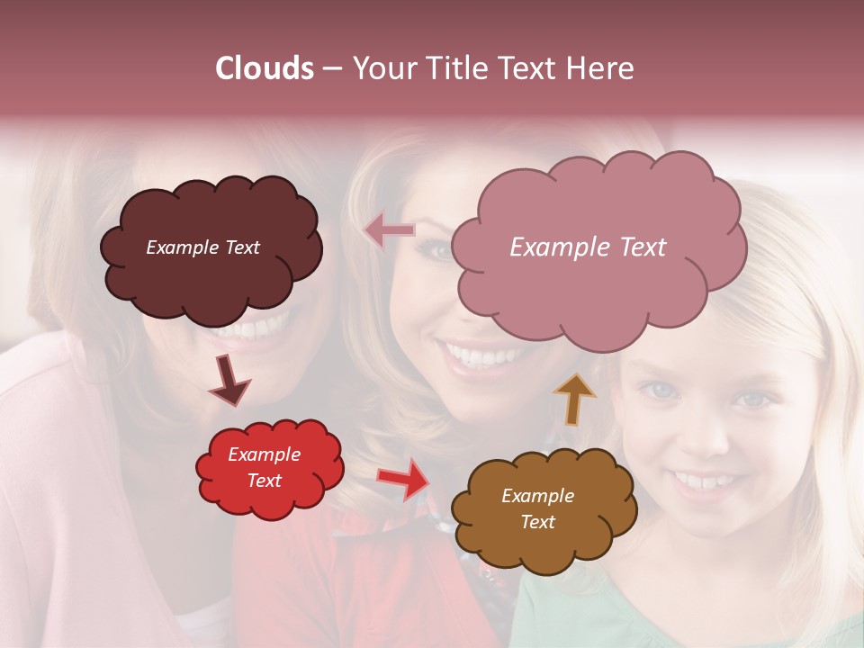 Grandmother Mother And Daughter PowerPoint Template