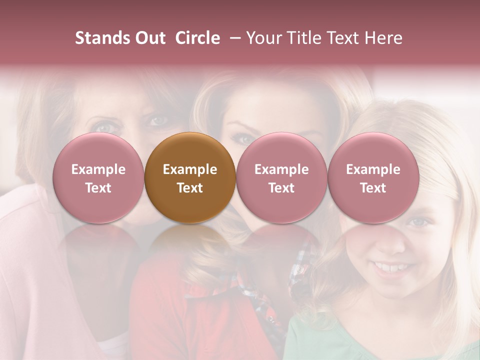 Grandmother Mother And Daughter PowerPoint Template