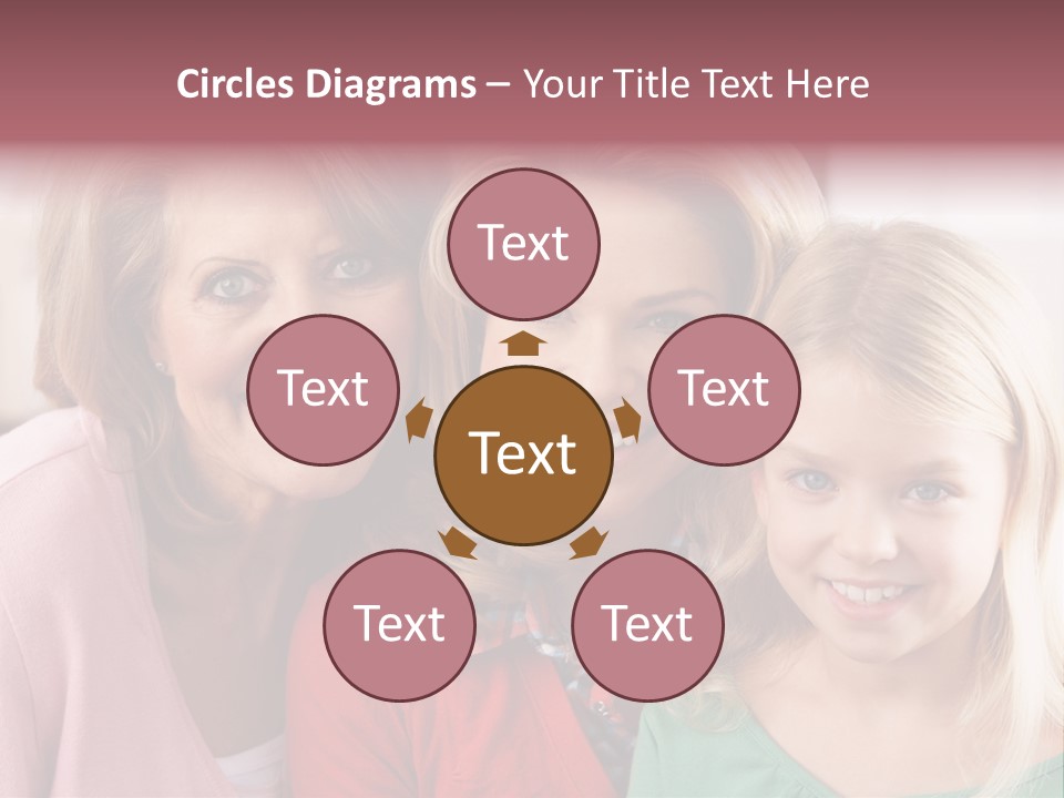 Grandmother Mother And Daughter PowerPoint Template