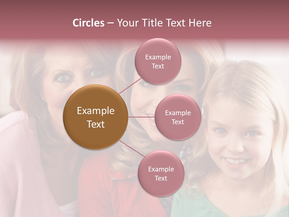 Grandmother Mother And Daughter PowerPoint Template