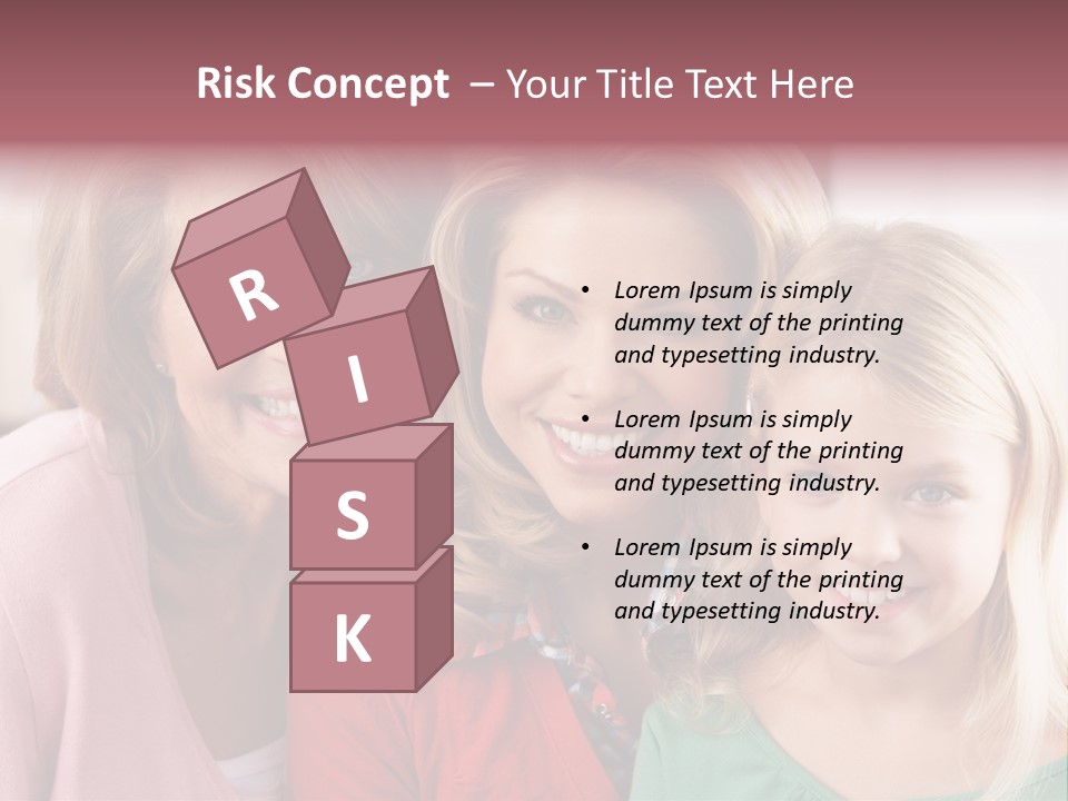 Grandmother Mother And Daughter PowerPoint Template