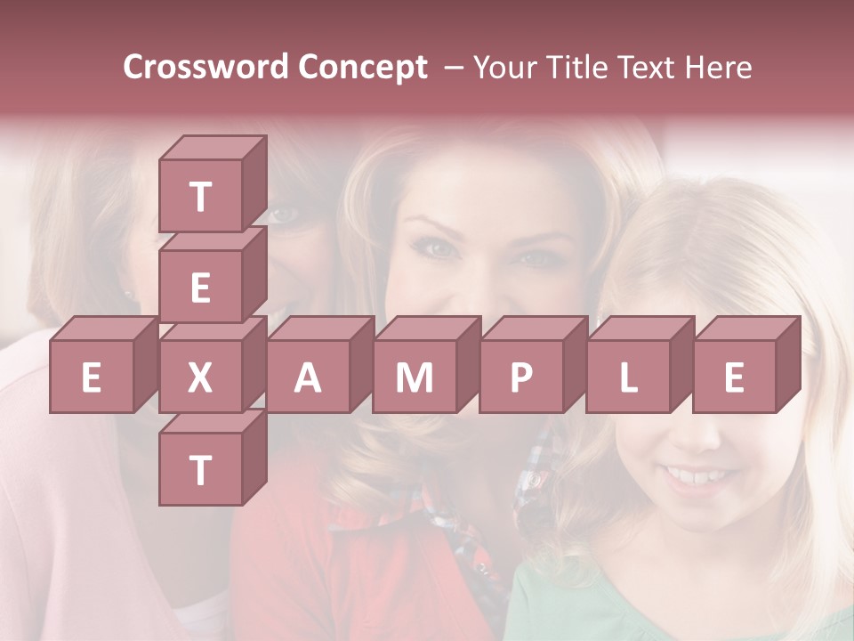 Grandmother Mother And Daughter PowerPoint Template