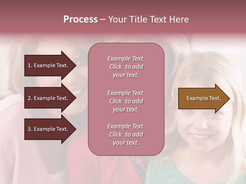 Grandmother Mother And Daughter PowerPoint Template