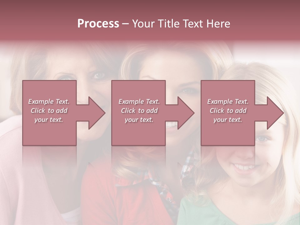 Grandmother Mother And Daughter PowerPoint Template
