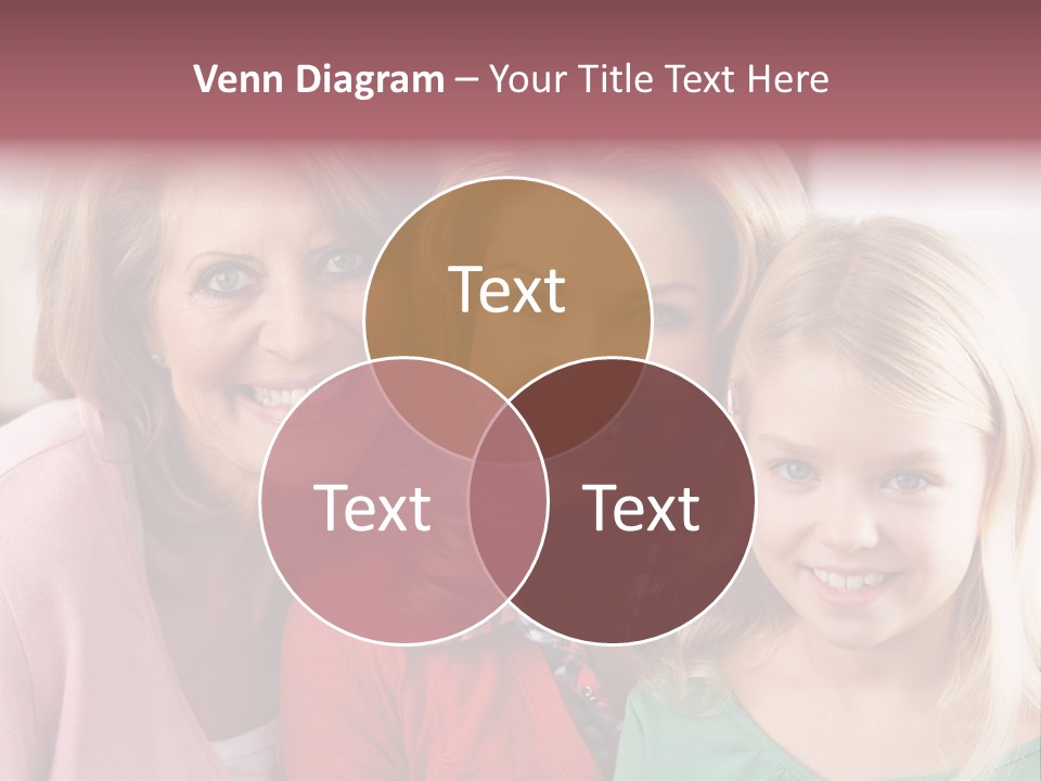Grandmother Mother And Daughter PowerPoint Template