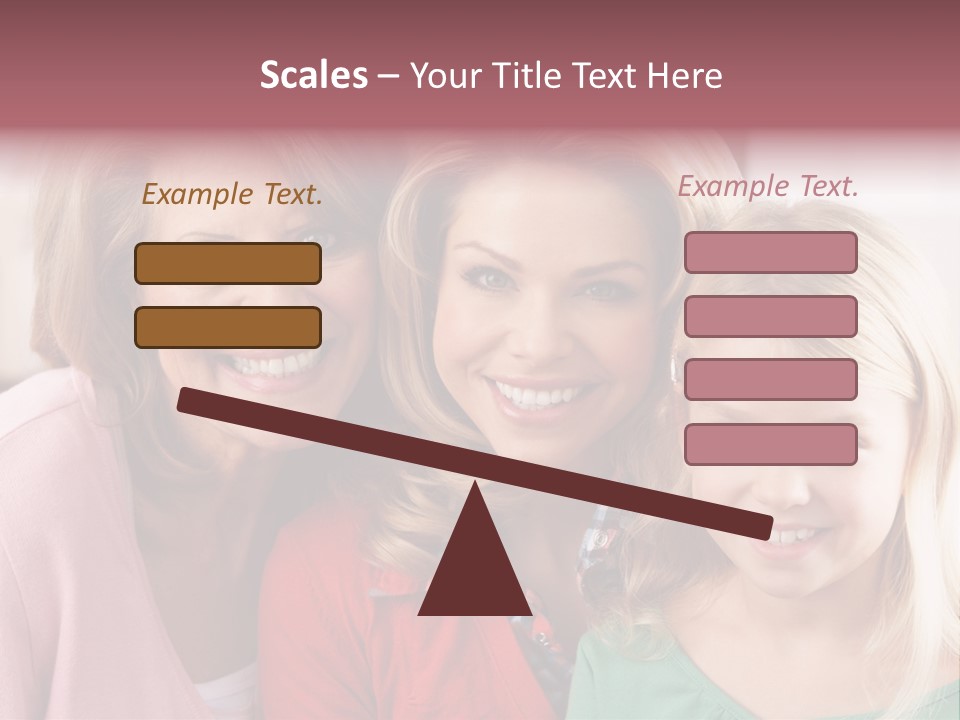 Grandmother Mother And Daughter PowerPoint Template