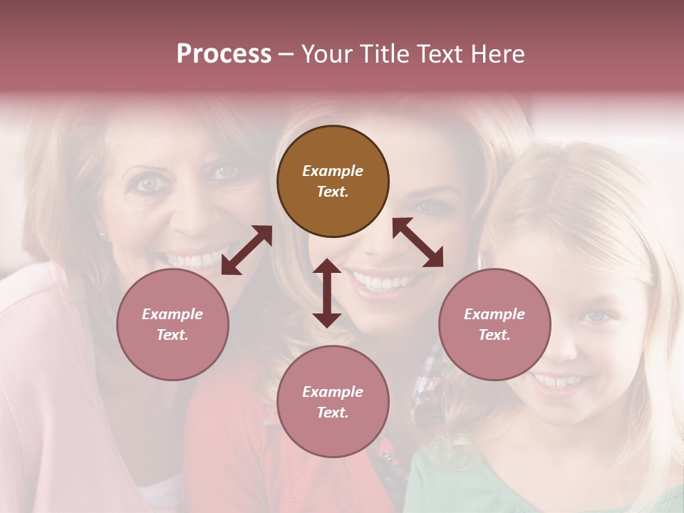 Grandmother Mother And Daughter PowerPoint Template