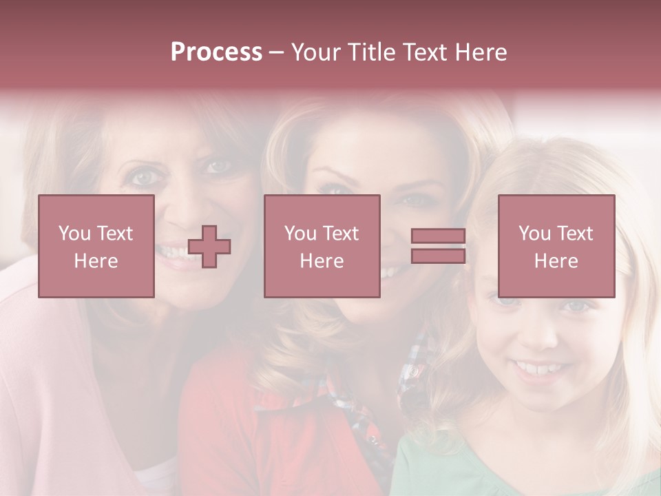 Grandmother Mother And Daughter PowerPoint Template