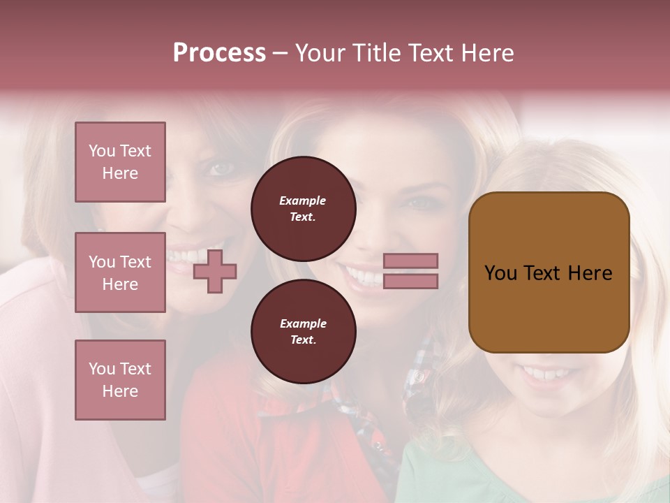 Grandmother Mother And Daughter PowerPoint Template