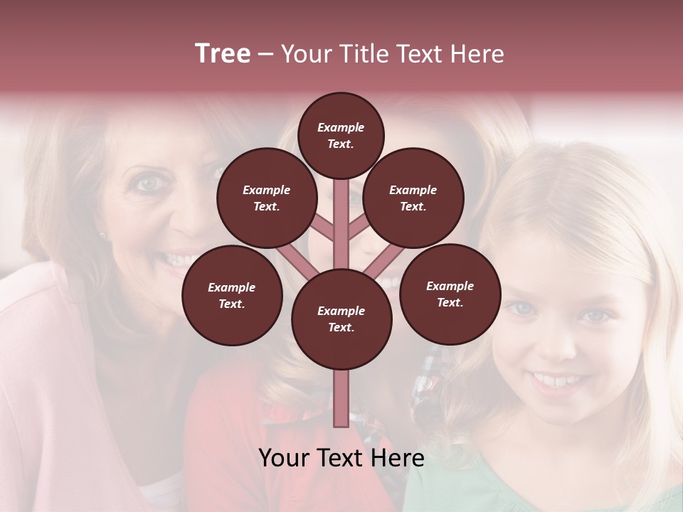 Grandmother Mother And Daughter PowerPoint Template