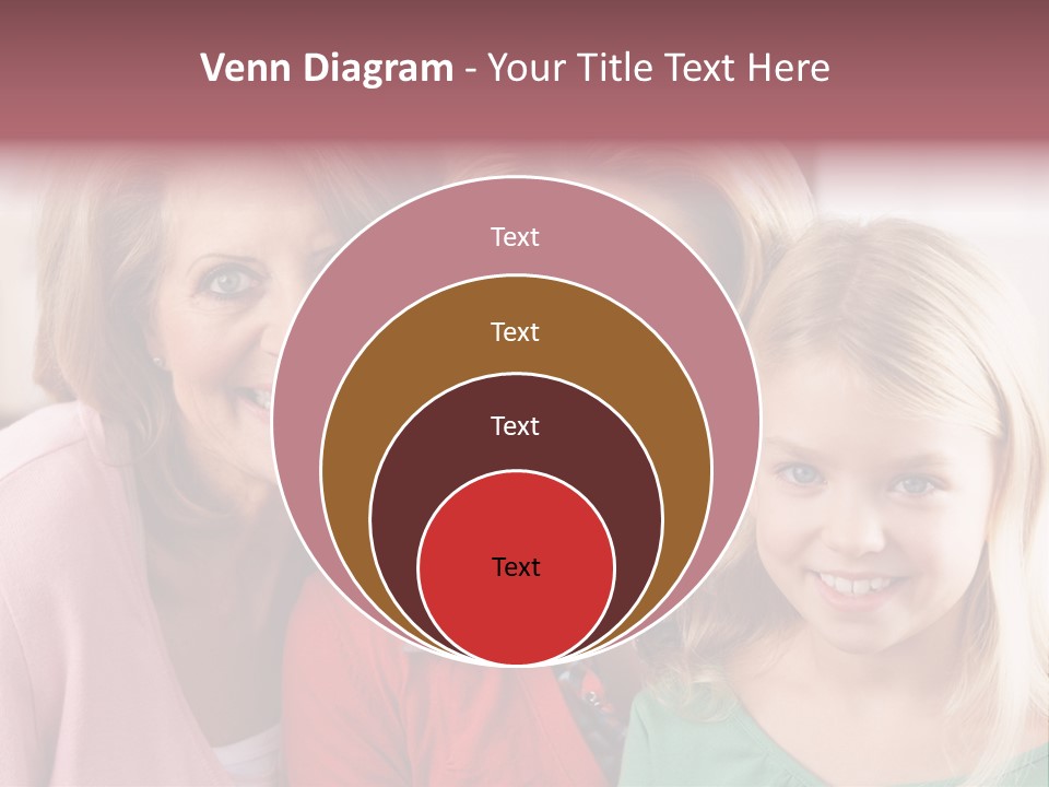 Grandmother Mother And Daughter PowerPoint Template