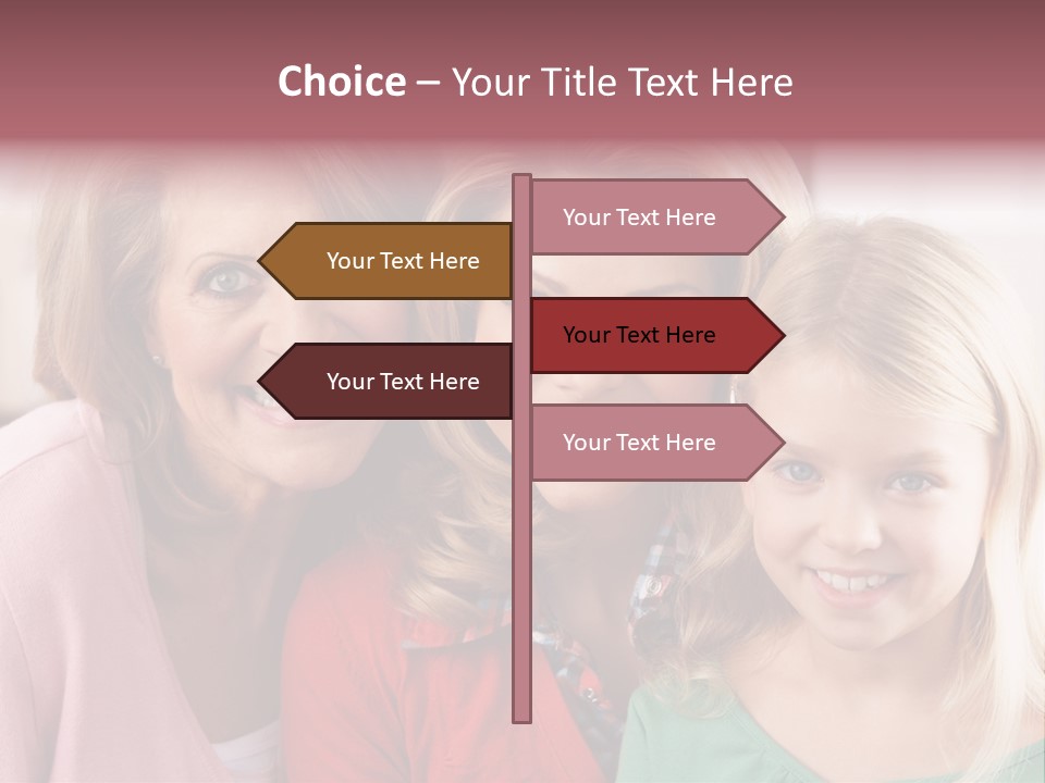 Grandmother Mother And Daughter PowerPoint Template