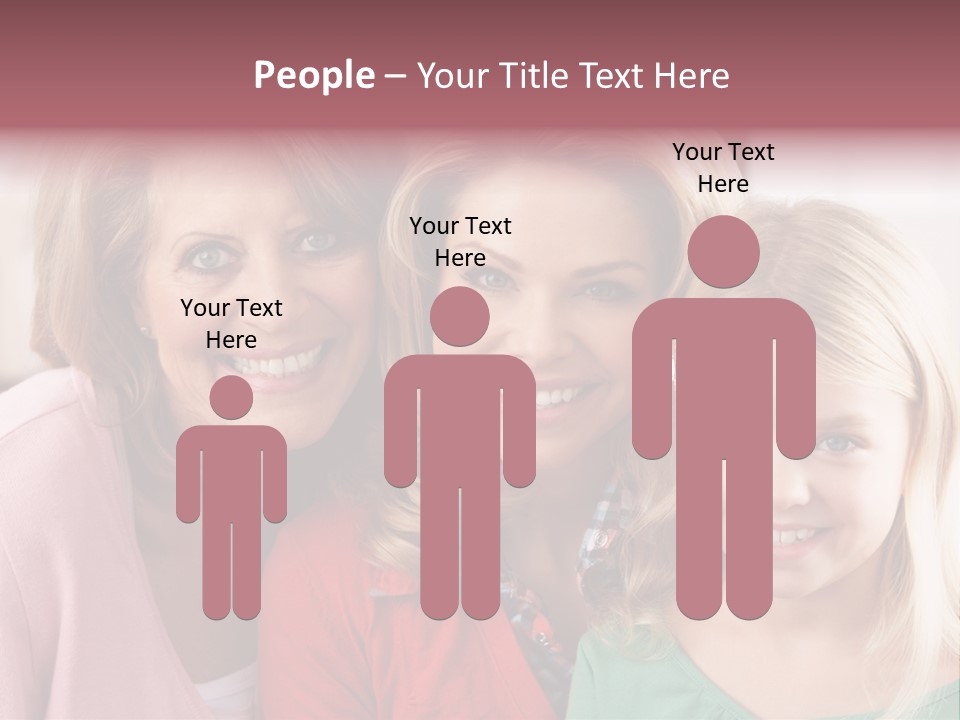 Grandmother Mother And Daughter PowerPoint Template