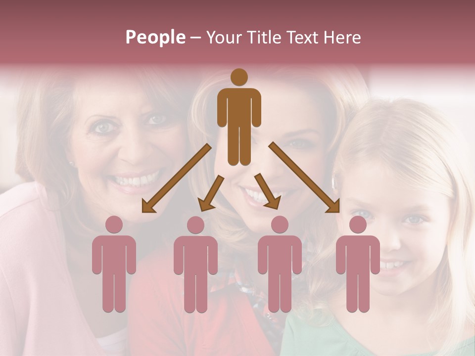 Grandmother Mother And Daughter PowerPoint Template