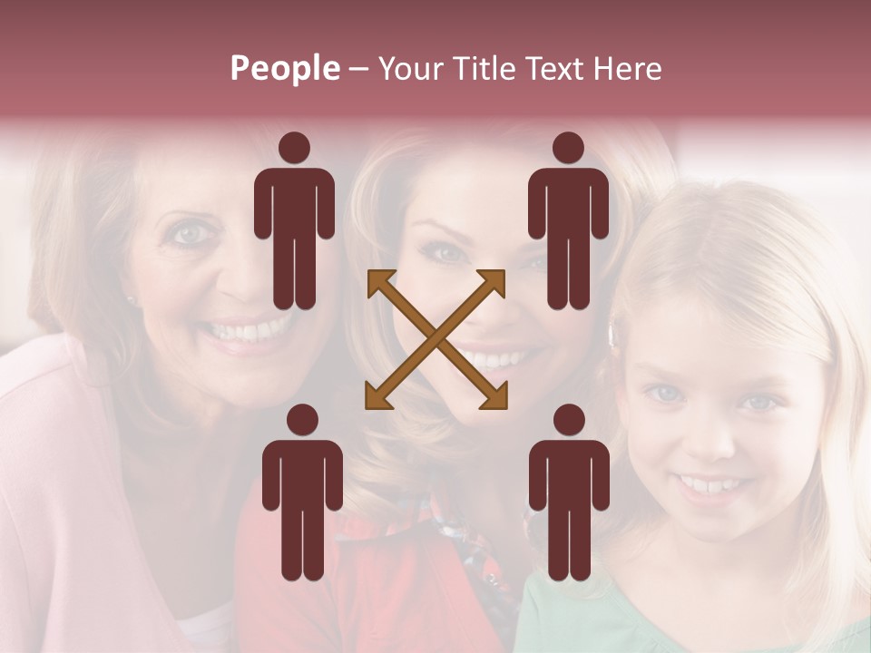 Grandmother Mother And Daughter PowerPoint Template