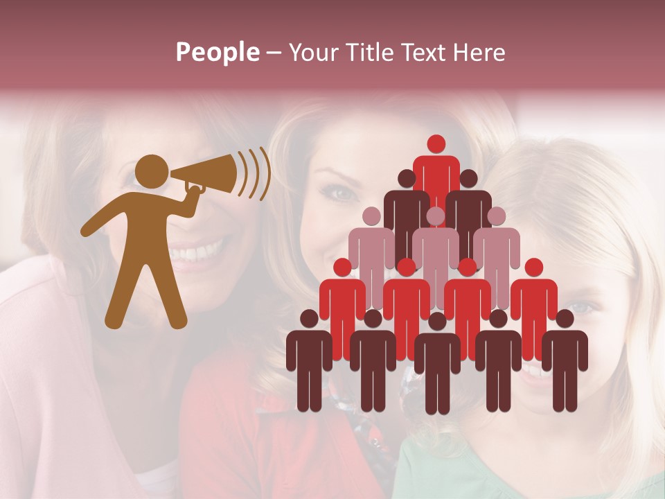 Grandmother Mother And Daughter PowerPoint Template