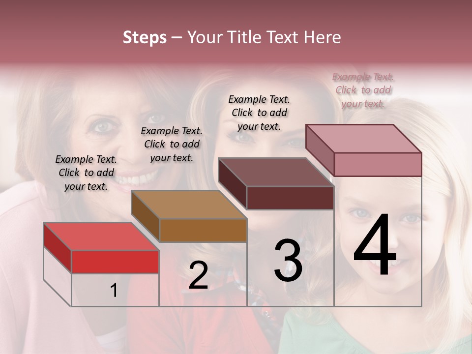 Grandmother Mother And Daughter PowerPoint Template