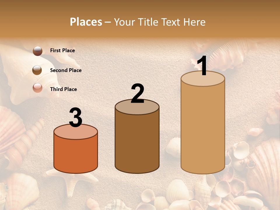 Seashells On Sand PowerPoint Template