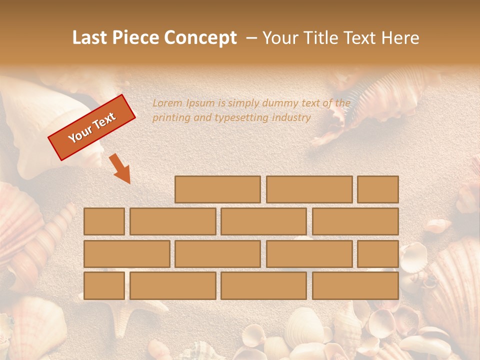 Seashells On Sand PowerPoint Template