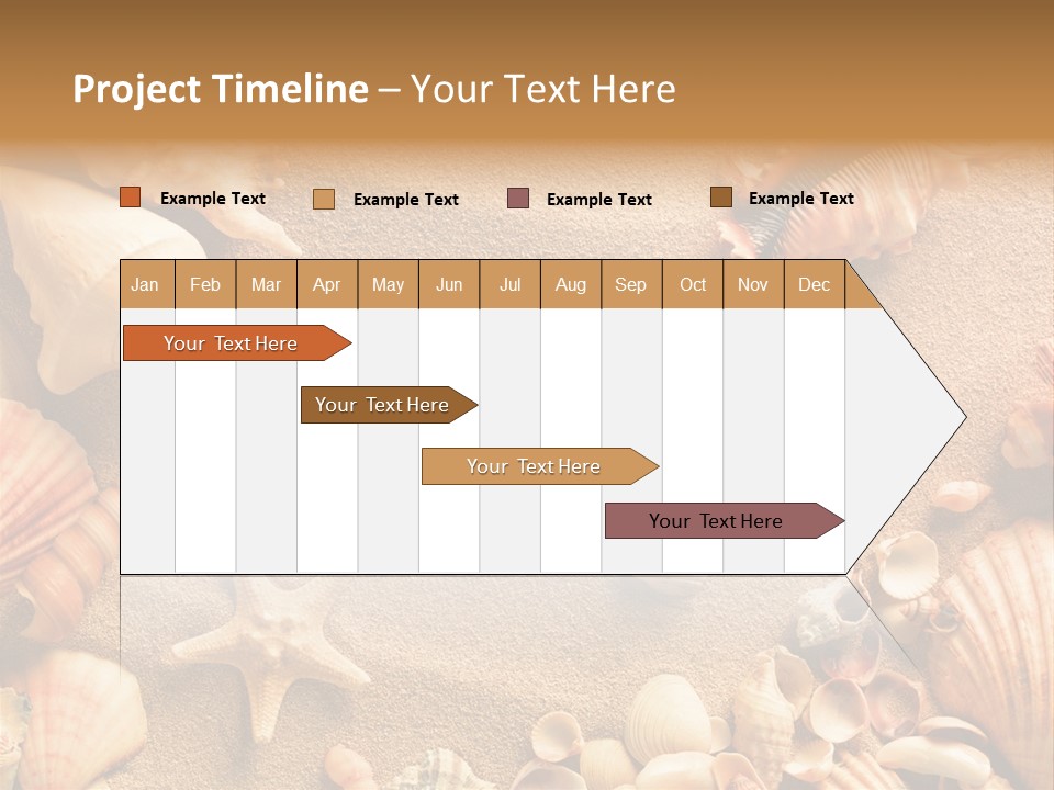 Seashells On Sand PowerPoint Template