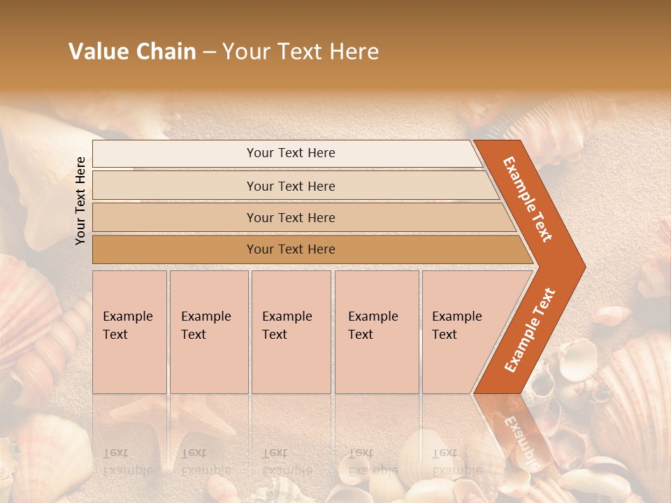 Seashells On Sand PowerPoint Template