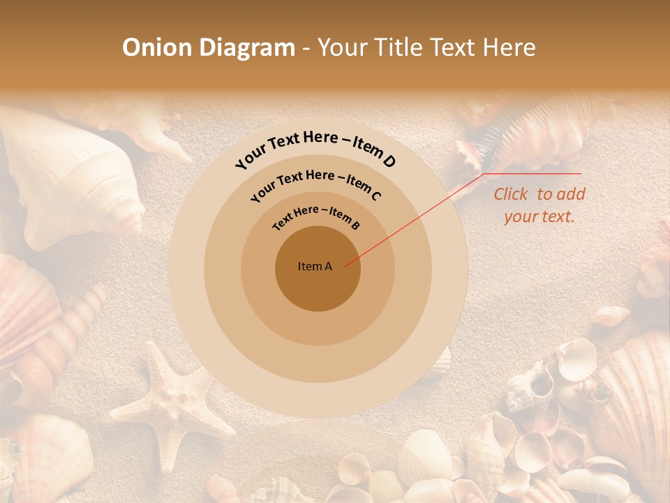 Seashells On Sand PowerPoint Template