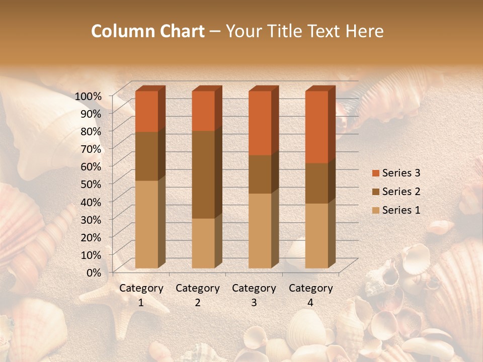 Seashells On Sand PowerPoint Template