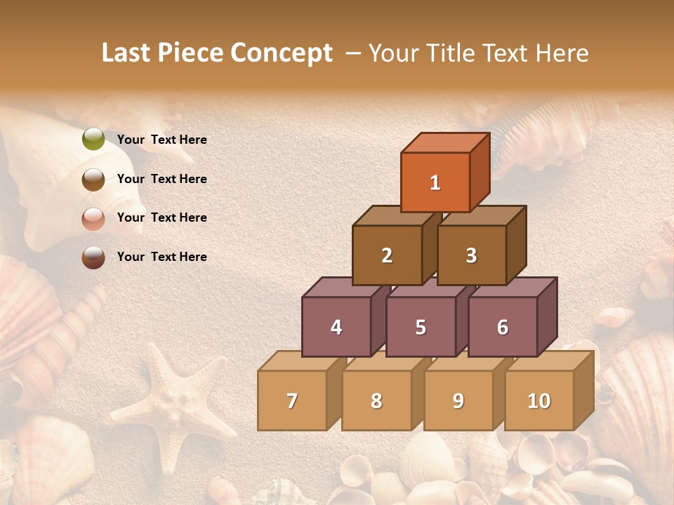 Seashells On Sand PowerPoint Template