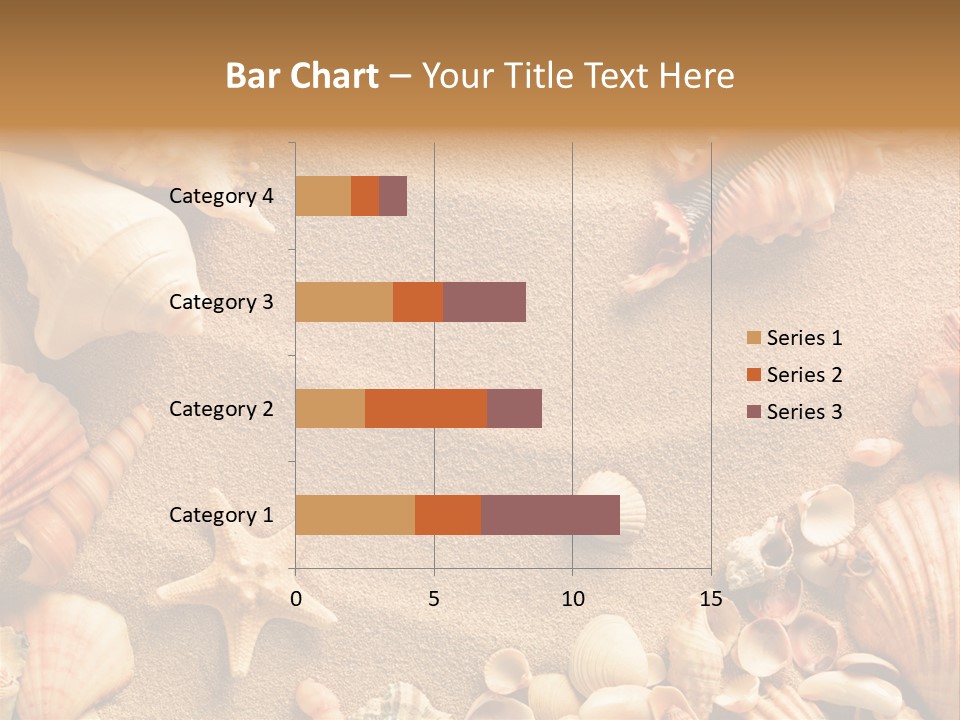 Seashells On Sand PowerPoint Template