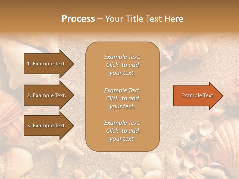 Seashells On Sand PowerPoint Template