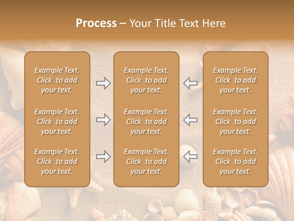 Seashells On Sand PowerPoint Template