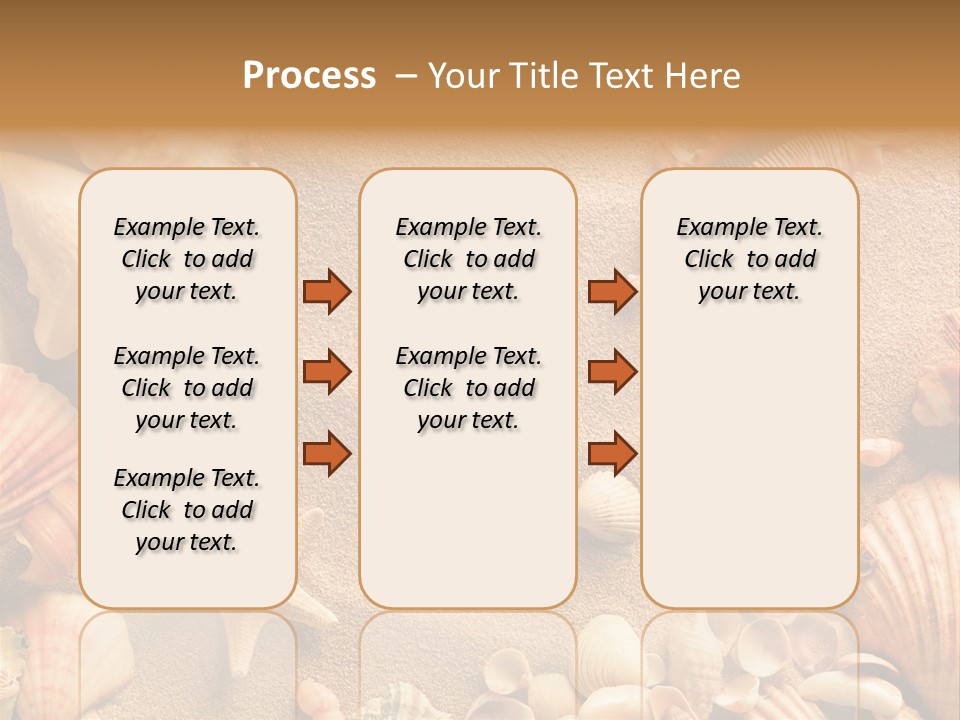 Seashells On Sand PowerPoint Template