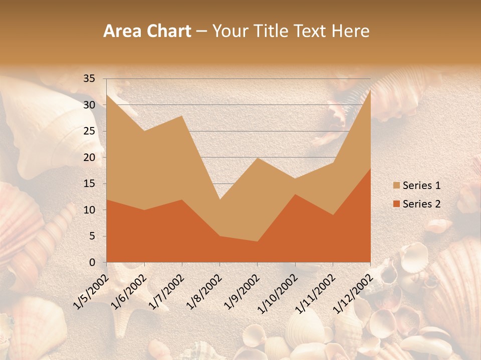 Seashells On Sand PowerPoint Template