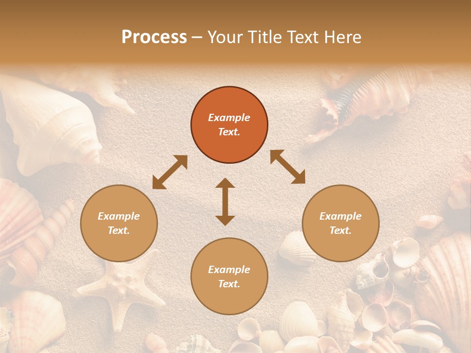 Seashells On Sand PowerPoint Template