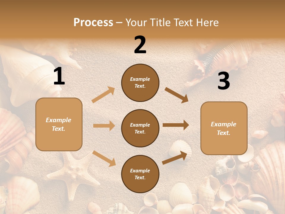 Seashells On Sand PowerPoint Template