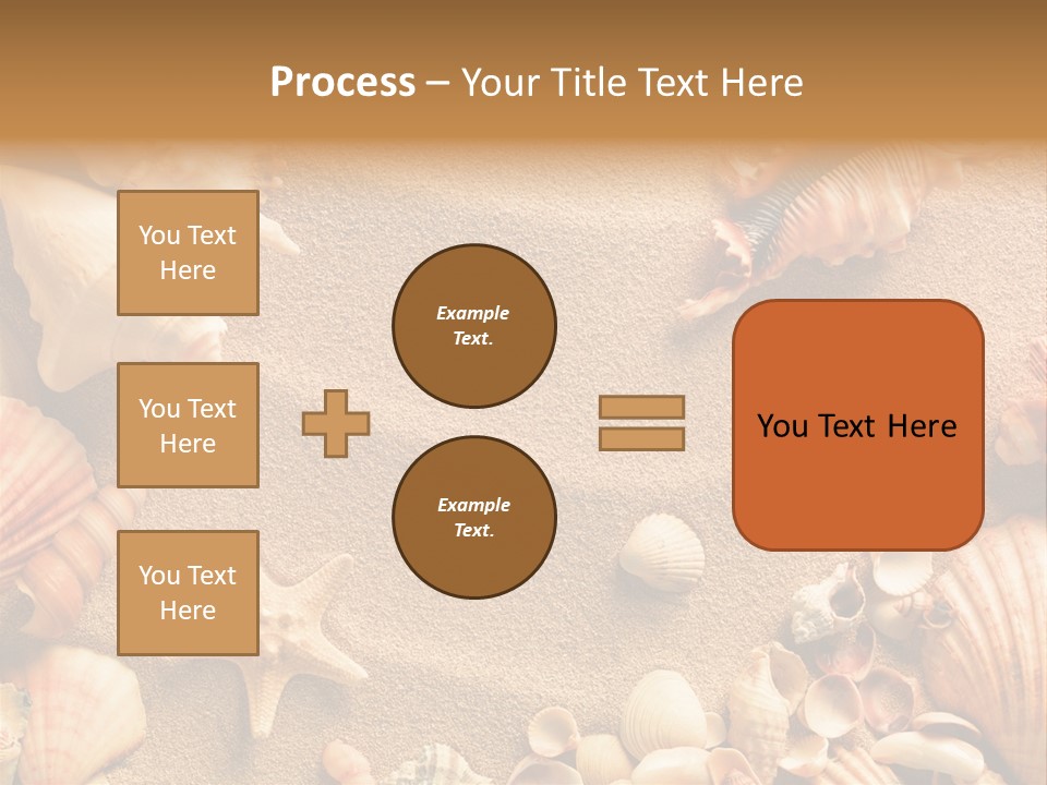 Seashells On Sand PowerPoint Template