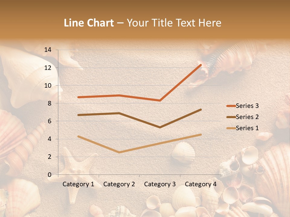 Seashells On Sand PowerPoint Template