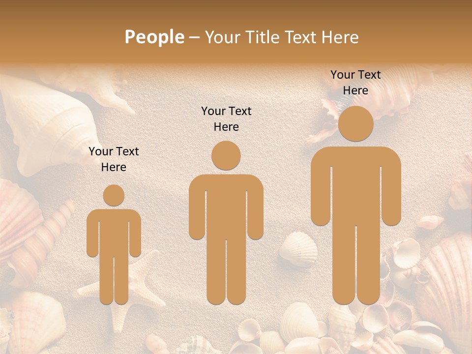 Seashells On Sand PowerPoint Template