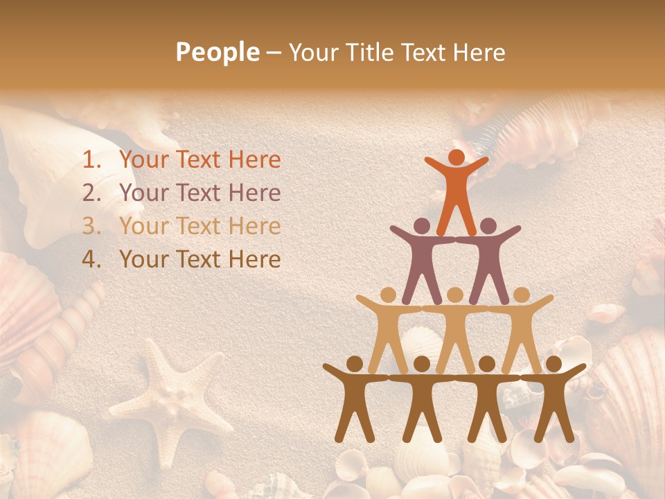 Seashells On Sand PowerPoint Template
